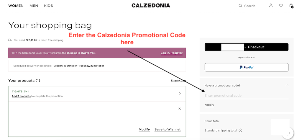 How to use a Calzedonia Promotional Code