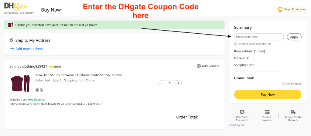 How to Use a DHGate Coupon Code