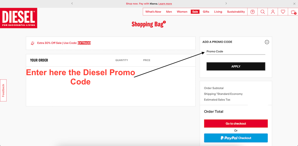 How to Use a Diesel Promo Code -Step-by-Step Guide