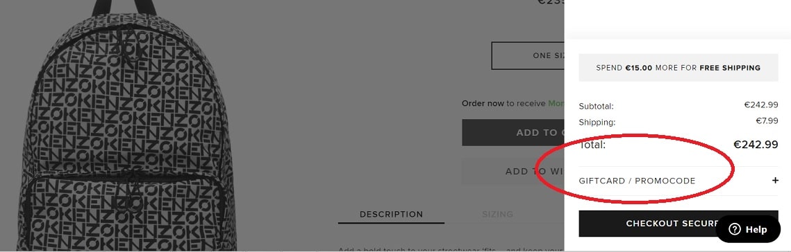 How to add an ENDClothing Promocode