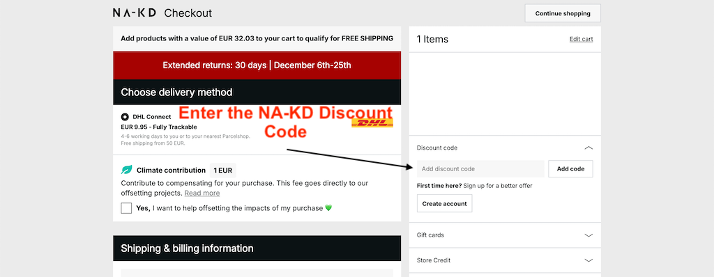 How to Use an NA-KD Discount Code