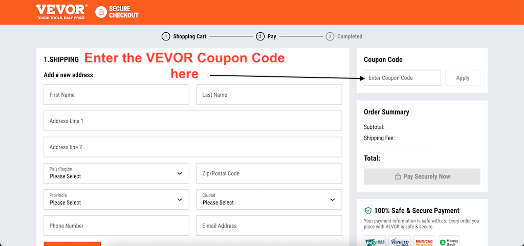 How to Use a VEVOR Coupon Code the Easy Way